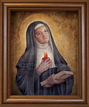 St. Gertrude the Great Framed