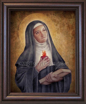 St. Gertrude the Great Framed