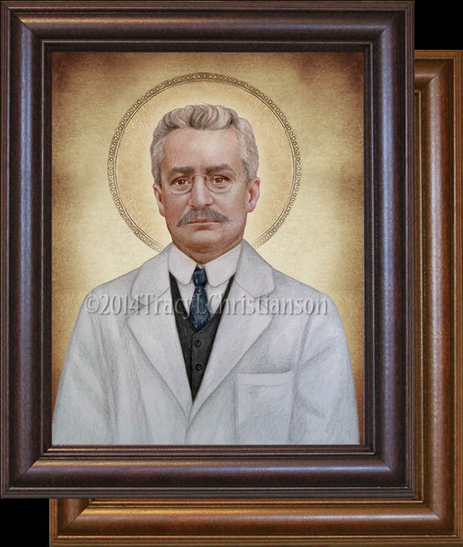 St. Giuseppe (Joseph) Moscati Framed - Portraits of Saints