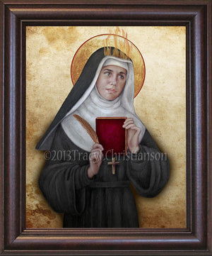 St. Hildegard of Bingen Framed