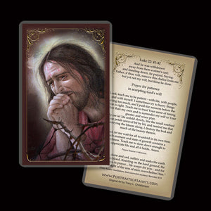 Agony of Jesus Holy Card