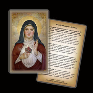 Immaculate Heart of Mary (B) Holy Card