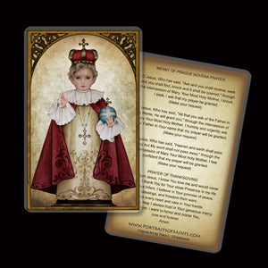 Infant of Prague Holy Card