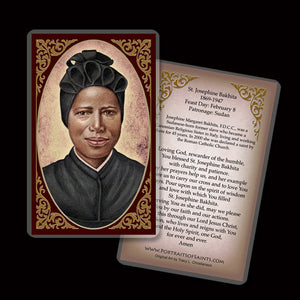 St. Josephine Bakhita Holy Card