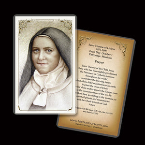 St. Therese of Lisieux (B) Holy Card