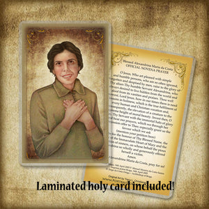 Bl. Alexandrina Maria da Costa Pendant & Holy Card Gift Set