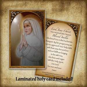 Bl. Imelda Lambertini Plaque & Holy Card Gift Set