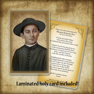 Bl. Rolando Rivi Plaque & Holy Card Gift Set