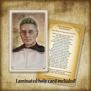 St. Titus Brandsma Plaque & Holy Card Gift Set