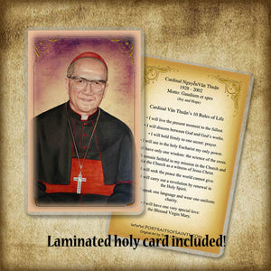 Francis Xavier Cardinal Nguyen Van Thuan Plaque & Holy Card Gift Set