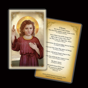 The Christ Child Holy Card