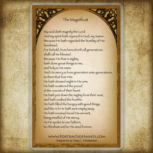 The First Advent Holy Card / Magnificat Prayer