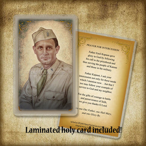 Venerable Fr. Emil Kapaun Pendant & Holy Card Gift Set