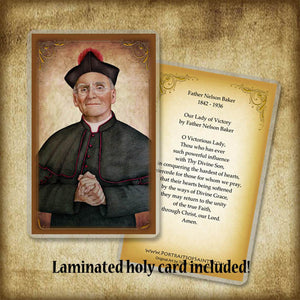 Fr. Nelson Baker Plaque & Holy Card Gift Set