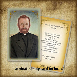 Bl. Fr. Stanley Rother Plaque & Holy Card Gift Set