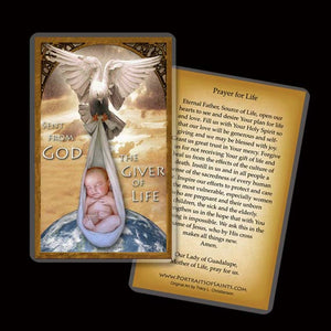 The Giver of Life Holy Card