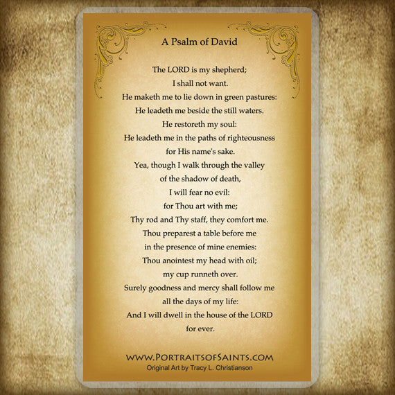 The Good Shepherd Holy Card - Portraits of Saints