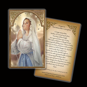 Immaculate Conception Holy Card