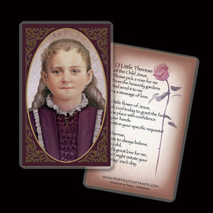 St. Therese of Lisieux, the Little Flower Holy Card