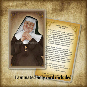 Mother Angelica Pendant & Holy Card Gift Set