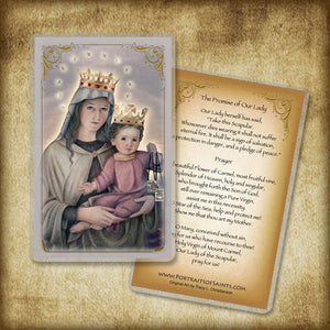 Our Lady of Mount Carmel Holy Card