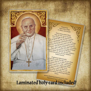 Pope St. John XXIII Plaque & Holy Card Gift Set