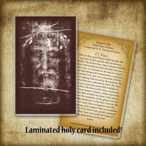 Holy Shroud Plaque & Holy Card Gift Set