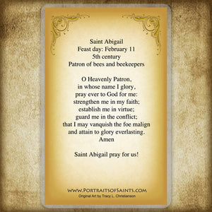 St. Abigail Holy Card