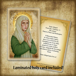 St. Abigail Plaque & Holy Card Gift Set
