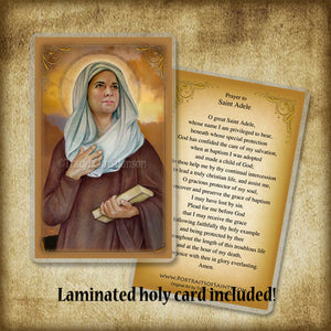 St. Adele Plaque & Holy Card Gift Set