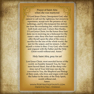 St. Afra Holy Card