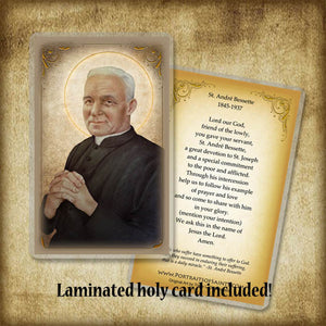 St. Andre Bessette Plaque & Holy Card Gift Set
