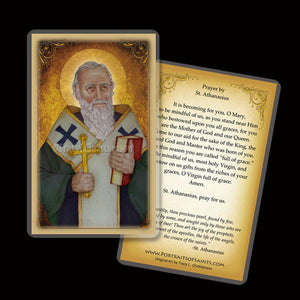 St. Athanasius Holy Card