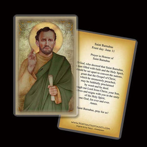 St. Barnabas Holy Card