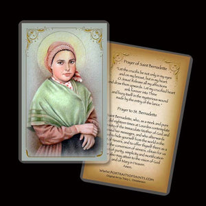 St. Bernadette Holy Card