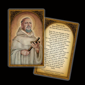 St. Bernard of Clairvaux Holy Card