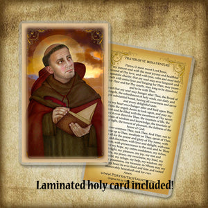 St. Bonaventure Plaque & Holy Card Gift Set