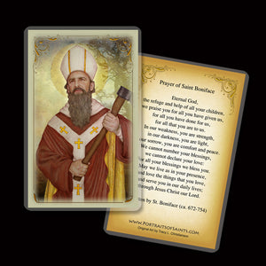 St. Boniface Holy Card