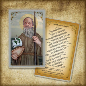 St. Brendan the Navigator Holy Card