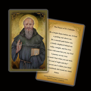 St. Columba Holy Card