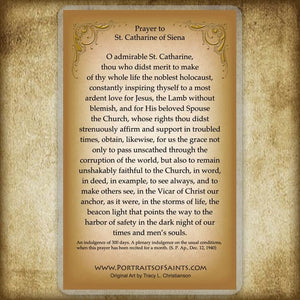 St. Catherine of Siena Holy Card