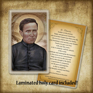 St. Damien of Molokai Plaque & Holy Card Gift Set