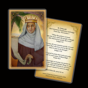 St. Deborah the Prophetess Holy Card