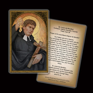 St. Louis de Montfort Holy Card