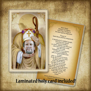St. Denis Plaque & Holy Card Gift Set