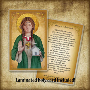 St. Dwynwen Plaque & Holy Card Gift Set