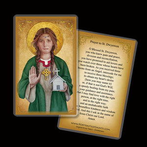 St. Dwynwen Holy Card