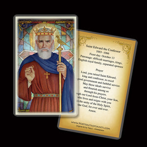St. Edward the Confessor Holy Card