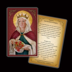St. Elizabeth of Hungary Holy Card