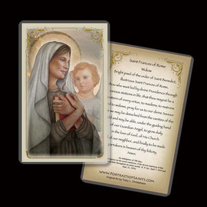 St. Frances of Rome Holy Card